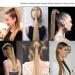 Cybelleza Clip-In Braid Hair Extensions | Long Voluminous Ponytail - Dark & Light Brown (55 cm) - Buy Online on GoSupps.com