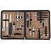 3 Swords Germany - brand quality 23 piece manicure pedicure grooming kit set for professional finger & toe nail care tweezers file clipper fashion leather case in gift box Made by 3 Swords (0293) Black / Synthetic Leath...
