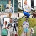 Cuby Dog & Cat Sling Carrier - Soft Cotton Pet Bag for Travel | Gray Stripes | 10x10x5 cm - Buy Online on GoSupps.com