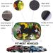 iZoeL Car Sun Shade 2PCS Static Cling Window Sunshades with Animal Lion Design - UV Protection for Kids, 8 Suction Cups, Storage Bag - Green Forest Theme - Buy Online on GoSupps.com