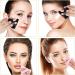 WLLHYF 6-Piece Triangle Powder Puff Set with Soft Velour for Makeup Application - Black & Dark Pink - Buy Online on GoSupps.com