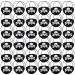 Geyoga 36 Pieces Pirate Eye Patches Kids Black Felt Captain Eye Patches Mask Pirate One Eye Skull Eye Patches Bulk Cosplay Props for Halloween Pirate Theme Party Children's Party Favors Age 6 +