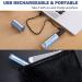 NOOA USB Rechargeable Ear Nose Hair Trimmer - Dual-Edge Stainless Steel Blades - Waterproof Electric Facial Hair Trimmer for Men Women - Blue - Buy Online on GoSupps.com