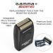 GAMMA+ Replacement Gold Titanium Foil Head - Compatible with Gamma+ Boosted Shaver for International Shipping - Buy Online on GoSupps.com