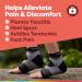 ZenToes Plantar Fasciitis Relief Compression Socks - Moisture Wicking Open Toe for Improved Circulation & Reduced Swelling | Unisex L/XL - Buy Online on GoSupps.com