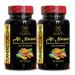 Natural Turmeric Curcumin Supplement Pure Formula for Antioxidant Support & Vitality 2 Bottles 120 Capsules GMP-Certified Facility
