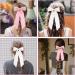 Pink Hair Bow White Bow Hair Clip Hair Bows Bow Clip Long Tail Hair Clips Ponytail Clips Retro 90s Headwear Party Wedding Hair Accessories for Women Girls (Pink + White) - Buy Online on GoSupps.com