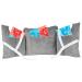 MOYOAMA Post Mastectomy Pillow - Recovery After Breast Cancer Surgery, Breast Augmentation - Lightweight Post Surgery Pillow with 4 Built-in Pockets to Support Healing - Breast Cancer Gifts for Women Grey Plush