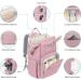 Viedouce Waterproof Baby Changing Bag | Large Capacity Diaper Bag | Multifunctional Pink Backpack with Diaper Support & Stroller Straps - Buy Online on GoSupps.com
