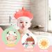 Baby Shower Cap Shield Visor Hat for Kids | Ear and Eye Protection | Adjustable Bath Visor | Cute Crown Shape - Pink - Buy Online on GoSupps.com