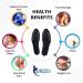 Carespot Acupressure Magnetic Massage Insoles | Foot Therapy Pain Relief Shoe Insoles - Unisex (Black) - Buy Online on GoSupps.com