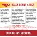 Vigo Authentic Black Beans & Rice 8oz, Low Fat, Pack of 12 - Bulk Black Beans & Rice 8 Ounce - Buy Online on GoSupps.com
