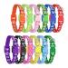 Tonyg-P 12 pieces puppy neck straps Breakaway puppy ID collar adjustable quick closure Reflecting pet collision cat neck straps soft nylon adjustable for small dogs (quick release) m 21-32cm