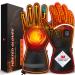 LYSHION Heated Gloves for Men Women, Rechargeable Electric Heated Glove, Waterproof Ski Gloves Touchscreen Gloves for Motorcycle X-Large Black
