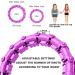 Large Smart Weighted Exercise Hoop for Abdomen Fitness & Weight Loss - Adjustable Weight & Auto-Spinning Ball - Purple - Buy Online on GoSupps.com