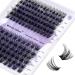 Individual Lashes C Curl Cluster Lashes C3+C9 0.07mm 12-16mm Mixed DIY Lash Extensions Wide Stem Individual Eyelash Clusters Reusable Soft and Wispy Clusters Eyelash Extensions(C3+C9-C-MIX12-16) RR-12-16mm Hybrid/Volume-0.07C