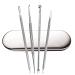 Comedone Extractor Tool Kit for Blackhead, Whitehead, Pimple, and Zit Removal - Acne Scar Treatment - 4-piece Set - Buy Online on GoSupps.com