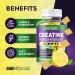 Built by Nature Sugar Free Creatine Monohydrate Gummy for Men and Women Muscle Strength & Energy Boost Pre Workout - Natural Lemon Flavor - 120 Gummies - Buy Online on GoSupps.com