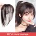 Clip in Bangs Human Hair 3D Clip in Bangs Women Girls Dome Air Bangs Hairpiece Hair Extension for Daily Wear Dating (Dark brown) - Buy Online on GoSupps.com