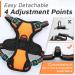 Eagloo Adjustable Dog Harness for Small Dogs - Durable Anti-Train Reflective Vest for Walking & Jogging - XS Orange (1 Pack) - Buy Online on GoSupps.com