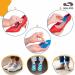 SULPO Gel Heel Cushions - 2 Pairs U-Shape Size 40-46 for Pressure Pain Relief & Heel Spurs - International Shipping Available - Buy Online on GoSupps.com