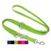 Dey - Premium dog leash nylon 2m |3 -way adjustable |For small medium -sized and large dogs |Lots of colors | Doubleein dog cat puppy |Schleppline | Guide line |Puppy leash |Green S S - 1.5 x 200 cm green