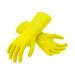 VGO ... 1 pair of household gloves with food cleaning gloves made of TPE latex -free super -thick slipproof washing gloves for kitchen bathroom garden no rubber hungry (TP117 S (1 Pack) yellow