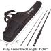 Wakeman Outdoors Charter Series Fly Fishing Combo Kit - 3 Piece Collapsible Fiberglass Pole with Ambidextrous Reel, Carry Case & Accessories - Buy Online on GoSupps.com