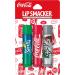 Lip Smacker Coca-Cola Flavored Lip Balm Set  Flavors  Sprite  Coke  Barq's Root Beer  For Kids  Men  Women  3 Count (Pack of 1)