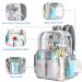 Clear Diaper Bag Backpack | Heavy Duty Transparent Baby Bag for Boys & Girls | Large Multifunction Travel Back Pack with Stroller Straps | Maternity Nappy Changing Bags in Gray - Buy Online on GoSupps.com