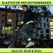 Avana Reflector Band - Neon Yellow Safety Elastic Bracelet for Jogging & Biking | 2 Pack Reflecting Reflex Bands for Kids & Adults - Buy Online on GoSupps.com