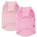 Sychien dog shirt combed cotton soft cool boys-girl t-shirt for extra large dogs Labrador pink rose striped XXXL XXX-Large pink