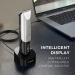 Cordless Rechargeable Hair Trimmer for Men - Waterproof Electric Clipper for Short Hair, Bald Head, Face & Body - Mustache Trimmer with Digital Display - Silver & Black - Buy Online on GoSupps.com