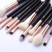 Jessup Pro Makeup Brush Set - 20pcs Soft Natural Bristle Brushes for Foundation, Eyeshadow, Blush & Concealer - T165 Rose Gold & Pearl Black - Buy Online on GoSupps.com