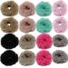 16 pieces fluffy hair hair tie fluffy hair rope soft elastic hair bands ponytail holder pompon ball scrunch hair band ponytail hair jewelry