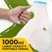 BodyHealt Portable Urinal for Men - Deluxe Male Urinal with Glow in The Dark Lid. Bed Pan 32oz/1000ml Urine Bottle. Spill Proof Thick Plastic Urine Cups. Pee Bottle for Elderly  Travel & Camping (6PC) 6 Count (Pack of 1) - Buy Online on GoSupps.com