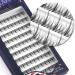 MUSELASH Individual Lash Clusters Fishtail Tall Lashes, Fluffy Wispy Eyelash Extension Natural Look, Reusable Long Lasting Home Eyelash Extension 410 pcs (12mm-16mm(spike) 410pcs) 12mm-16mm spike 410pcs