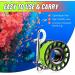 Aluminum Alloy Scuba Diving Reel with 30m High Visibility Line - Ideal for Wreck Cave Exploration | Fluorescent Green - Buy Online on GoSupps.com