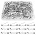Prasacco 120 Pcs Brooch Pins Brooch Backs Badge Pins Bar Pins with 2 Holes for Name Tags Jewelry Making DIY Crafts (25mm)