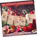 HOLIDYOYO 1 Set Xmas Advent Calendar Bags Xmas Candy Pouch Santa Bags Holiday Party Favor Rope As Shown 18.00X9.00X1.00CM - Buy Online on GoSupps.com