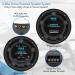 Pyle 6.5 Inch Bluetooth Marine Speakers - Weather Resistant Outdoor Audio System, 600W Power, Low Profile Design - Black, 1 Pair - Buy Online on GoSupps.com