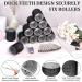 Buy Big Self-Grip Hair Curlers with Stainless Steel Duckbill Clips - Perfect Volume for Long Medium & Thick Hair (Black - Buy Online on GoSupps.com