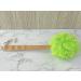 Exfoliating Shower Loofah & Back Scrubber with Long Wooden Handle - Perfect for Men & Women - Easy Reach Bath Brush (Green - Buy Online on GoSupps.com