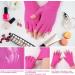 Sibba UV Gloves for Nails Art - Fingerless Gel Polish Manicure Care Hand Protector (Rose Red) - Buy Online on GoSupps.com