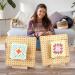 8 Bamboo Crochet Blocking Board Kit with Stainless Steel Rod Pins- Perfect Gift for Granny Squares Enthusiasts - Buy Online on GoSupps.com