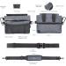 BriFit Dog Treats Pouch - One-Hand Magnet Lock Storage for Walking & Training Feces Bag Dispenser Adjustable Belt Removable Pocket - Gray - Buy Online on GoSupps.com