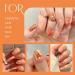 GABOX Sunset Orange Cosmetic Glitter Set 8 Jars Holographic Chunky Glitter Iridescent Sequin Flakes for Nail Body Face & Crafting - Buy Online on GoSupps.com