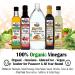 De La Rosa Organic Raw & Unfiltered White Distilled Vinegar 32 Oz (Pack of 2) - Kosher for Passover, Vegan & Gluten Free - Ideal for Salad Dressing and Marinades - Buy Online on GoSupps.com