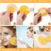 Geiserailie 50pc Compressed Natural Facial Sponges - Soft Exfoliator & Makeup Removal Sponge with Storage Jar (Yellow) - Buy Online on GoSupps.com