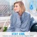 Blue Checkered Cooling Throw Blanket - 50 x 60 Double Sided Cooling Technology - Buy Online on GoSupps.com